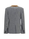 houndstooth cashmere jacket