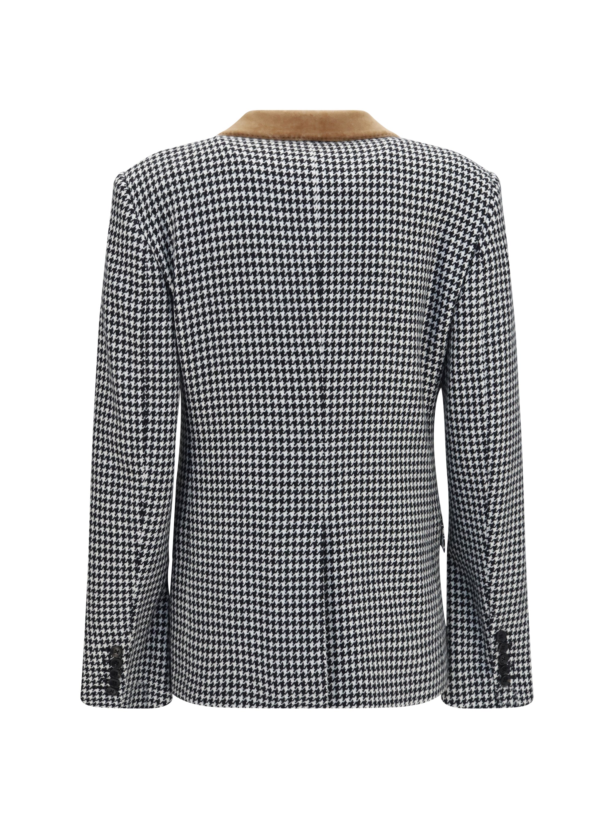 houndstooth cashmere jacket