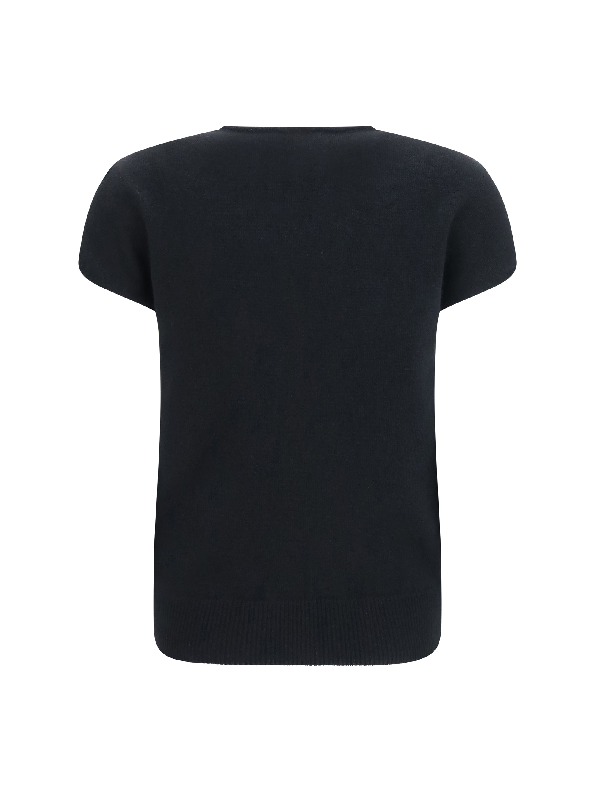 sleeveless wool and cashmere sweater