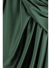 draped midi dress