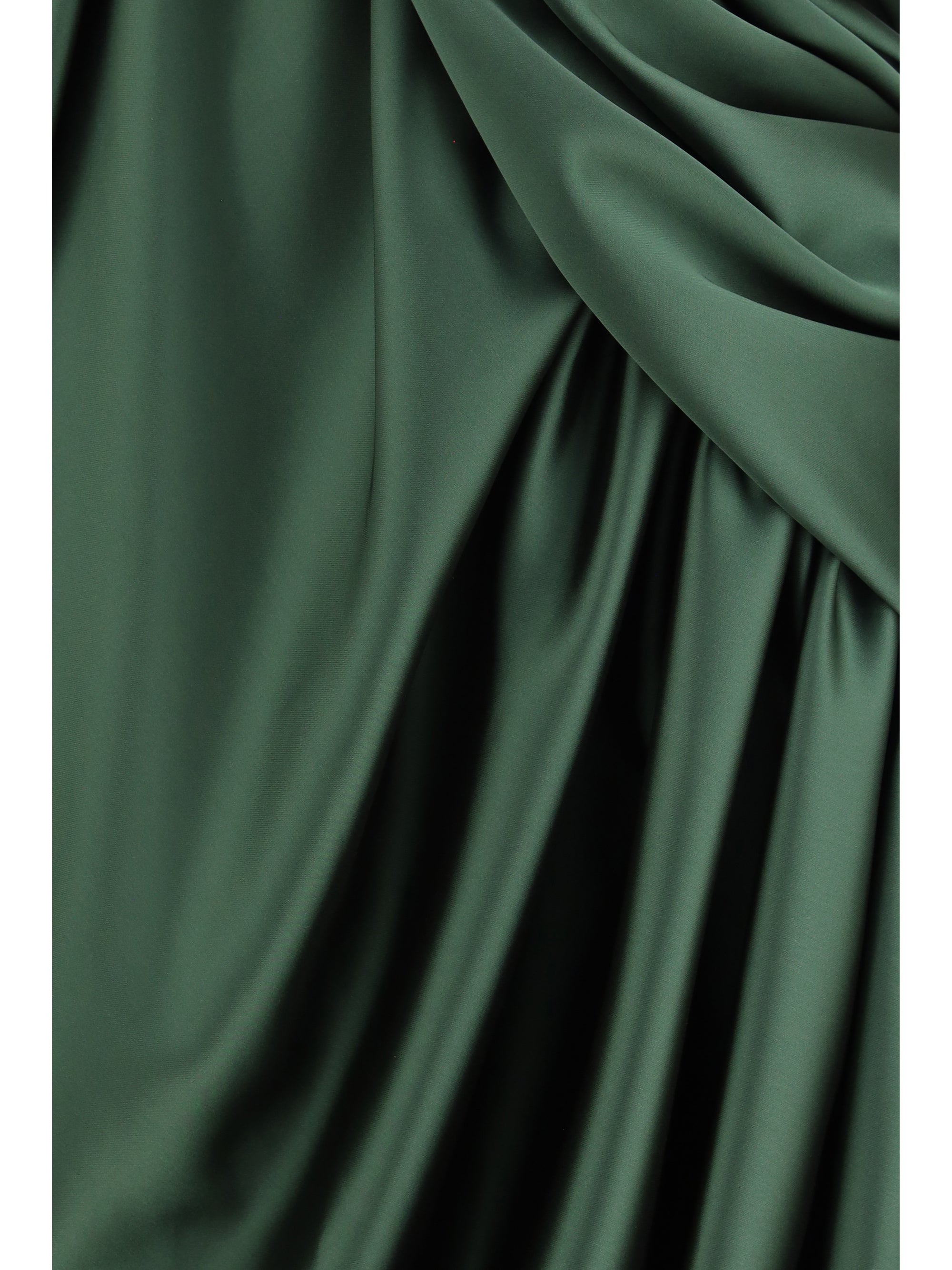 draped midi dress