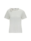 cotton lace-detail t-shirt