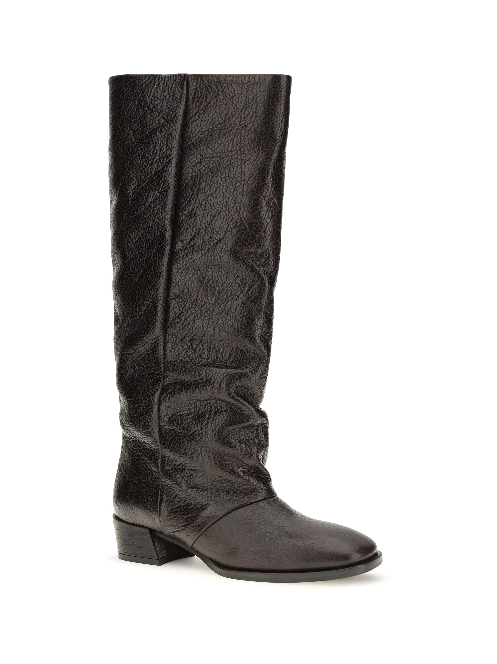 high leather boots