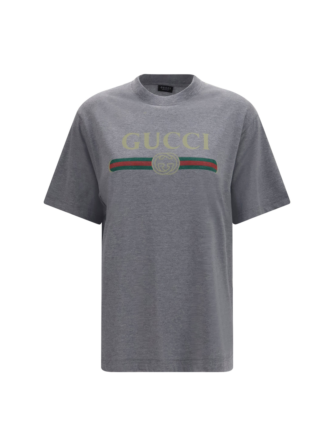 GUCCI S cotton and silk jersey printed t-shirt