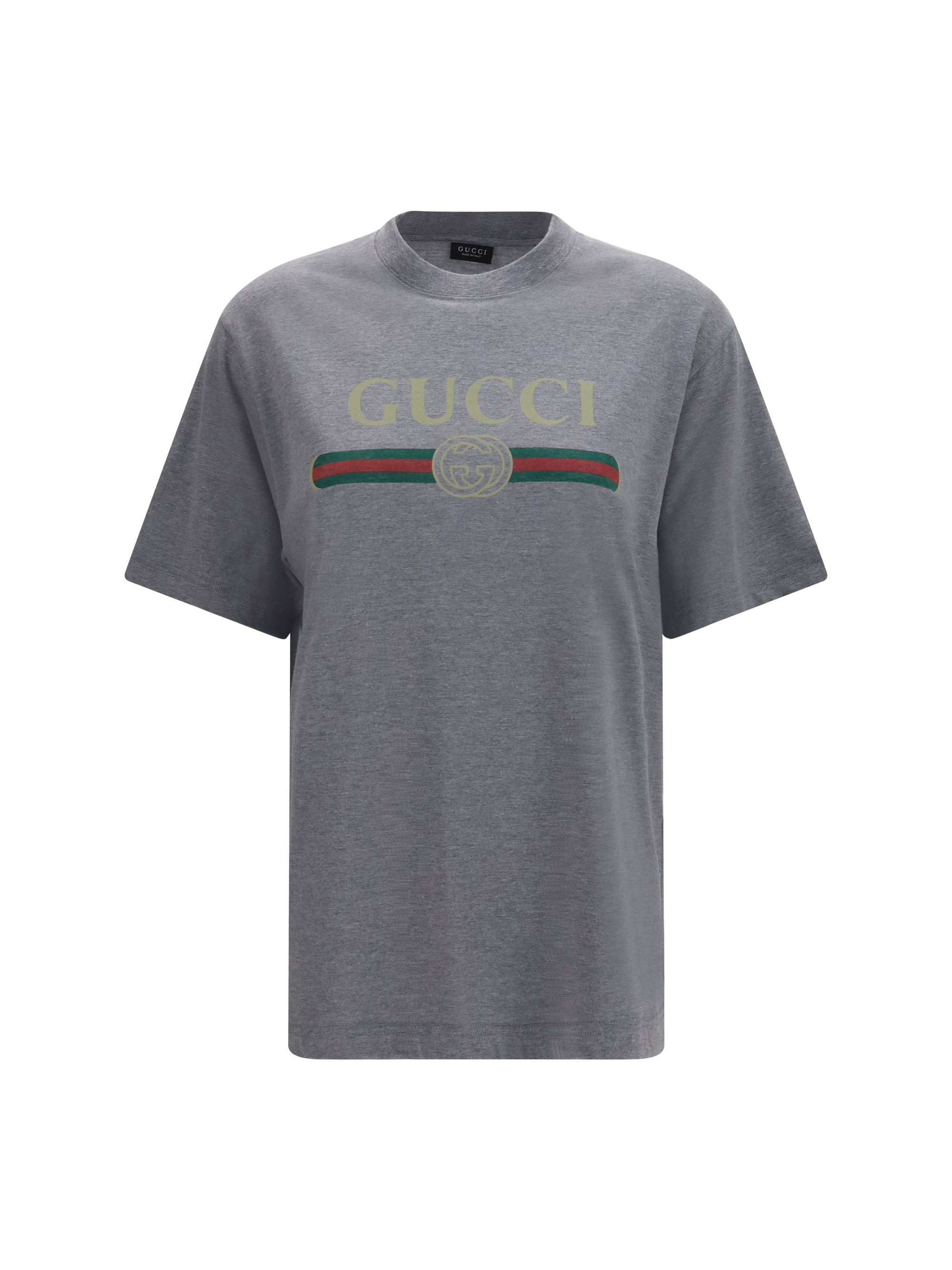 cotton and silk jersey printed t-shirt