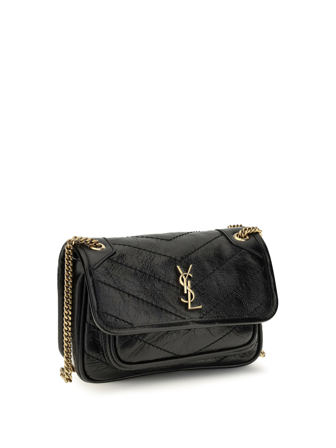 SAINT LAURENT OS mini niki leather shoulder bag