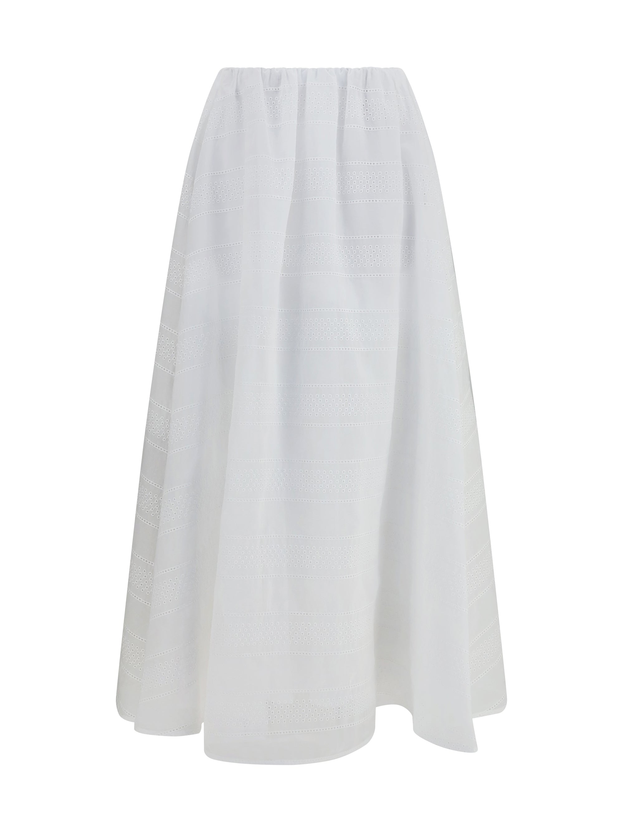 long broderie anglaise skirt