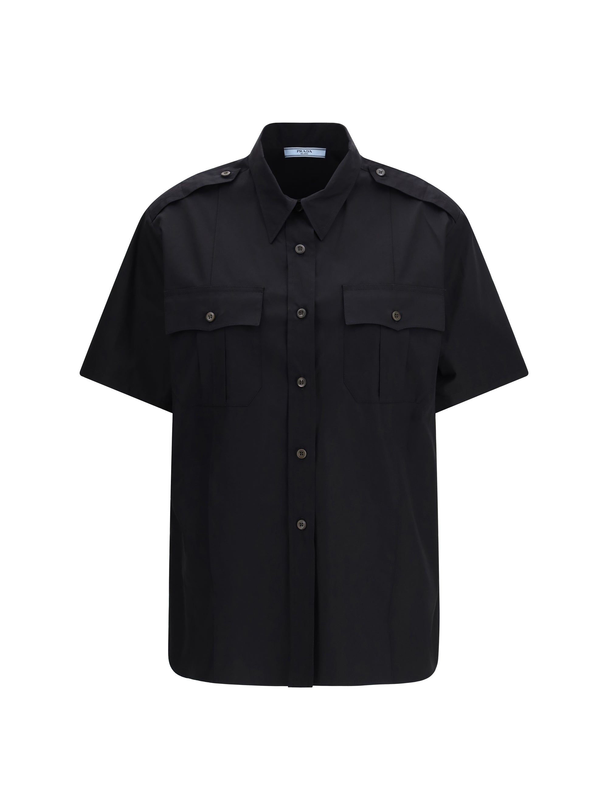 short-sleeve poplin shirt