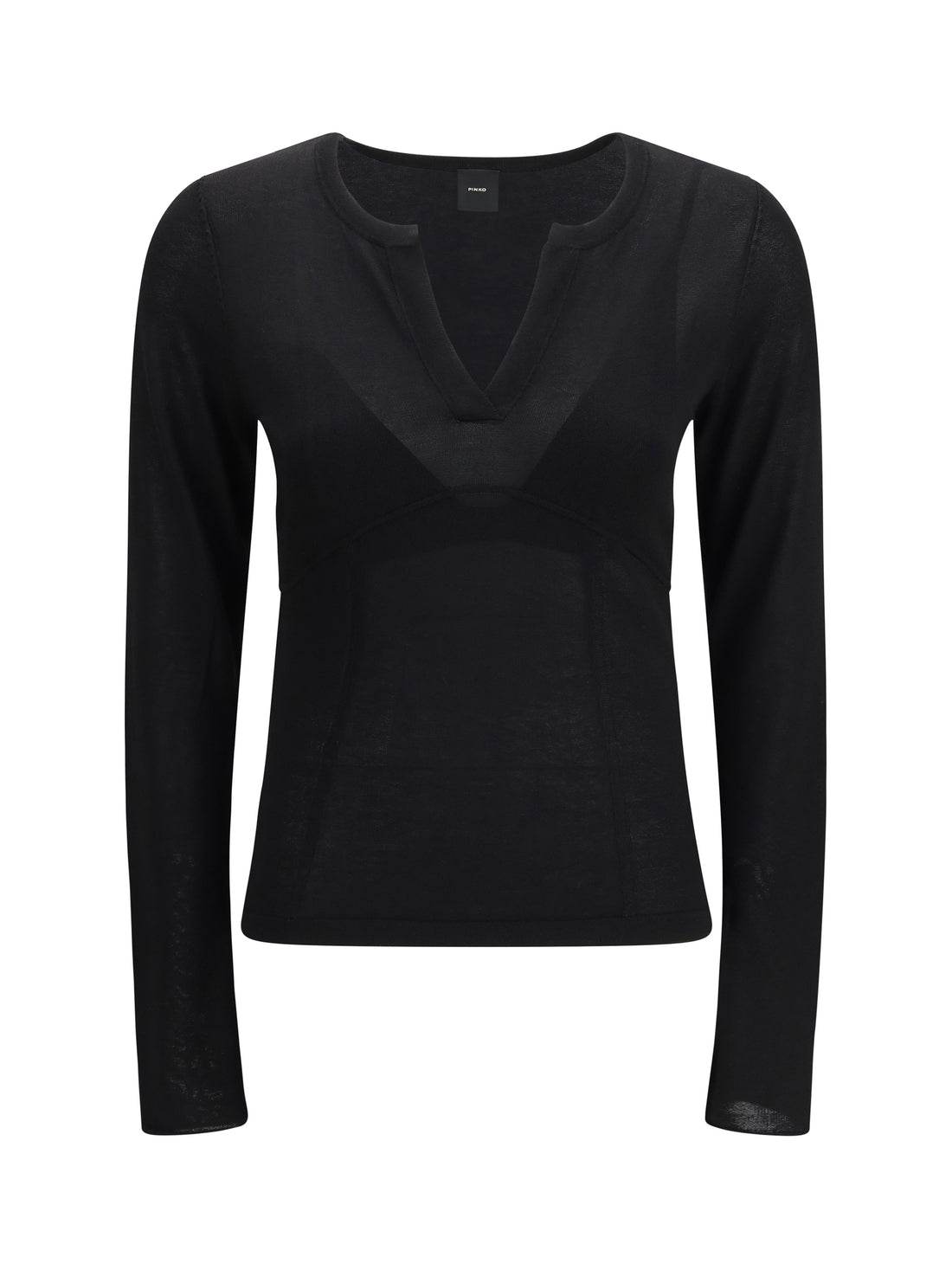 PINKO M sweater long-sleeve with v-open neckline