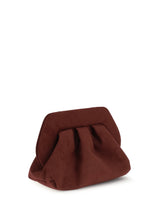 THEMOIRÈ OS bios suede clutch bag