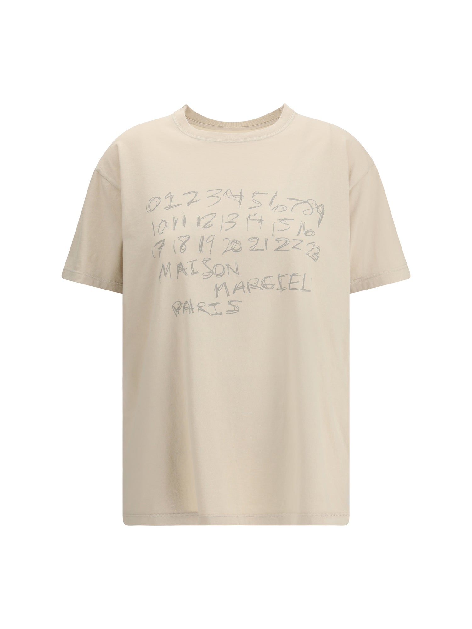 MARGIELA L cotton t-shirt with numeric logo