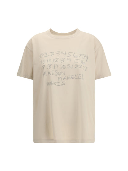 MARGIELA L cotton t-shirt with numeric logo