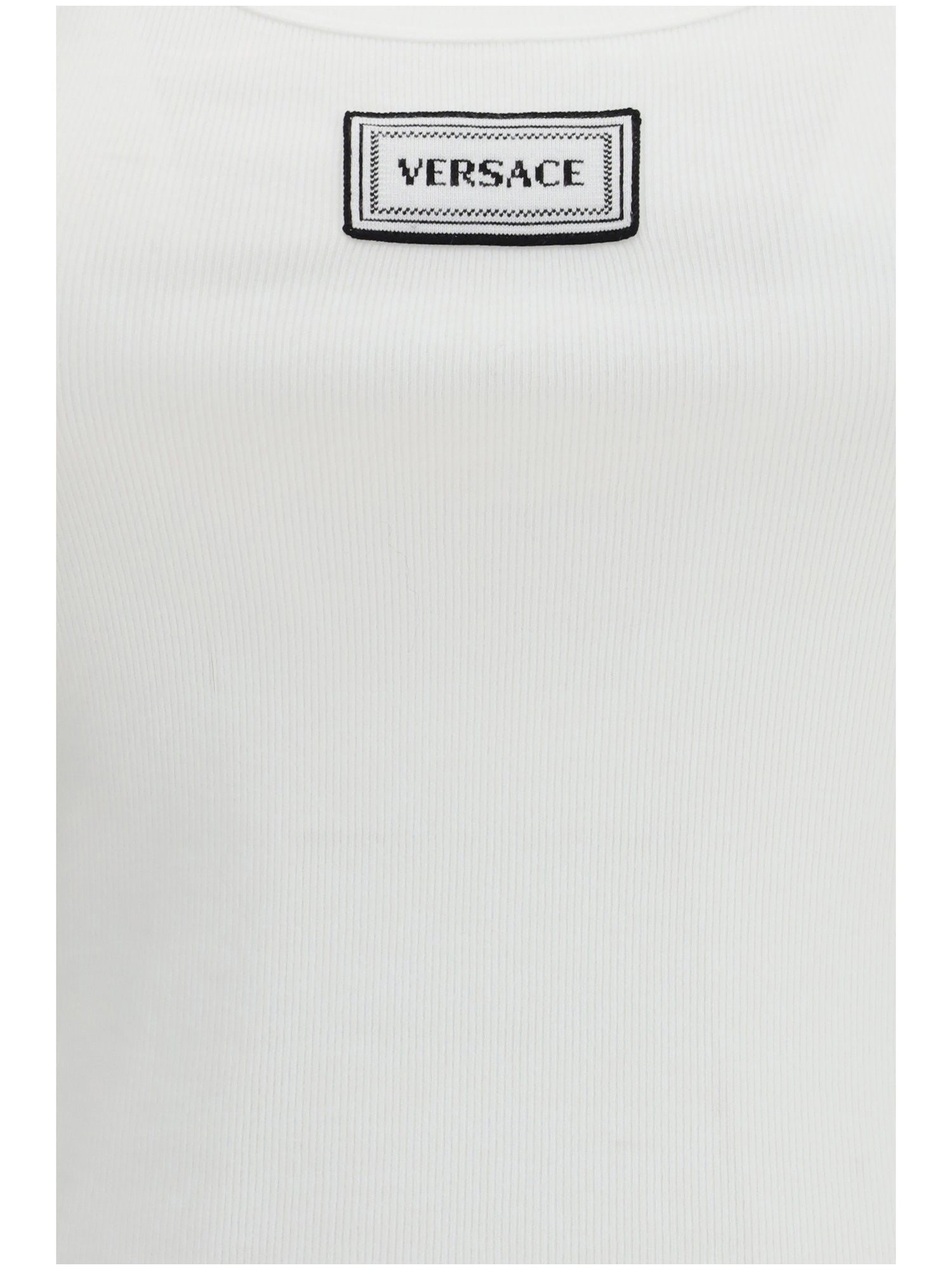 VERSACE 38 tank top in cotton rib stretch