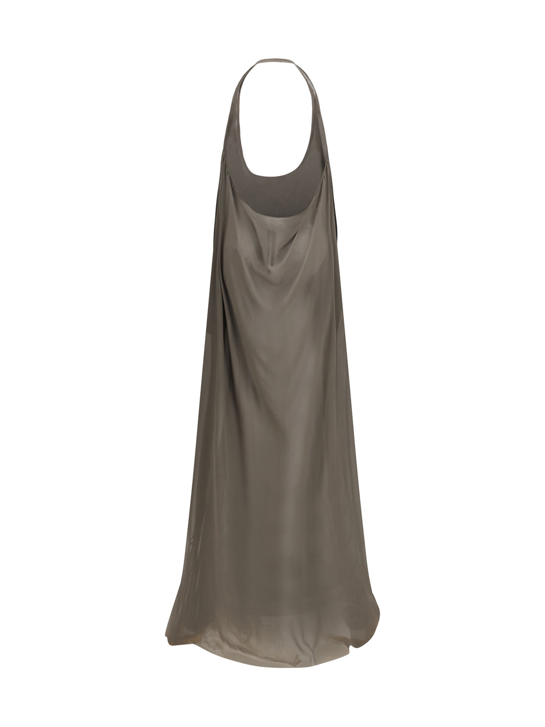 RICK OWENS 42 haltar silk georgette dress 