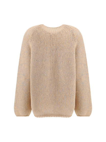 FORTE_FORTE 0 perforated rib-knit pattern sweater