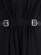 LOEWE 36 belted dress lightweight stretch viscose cady