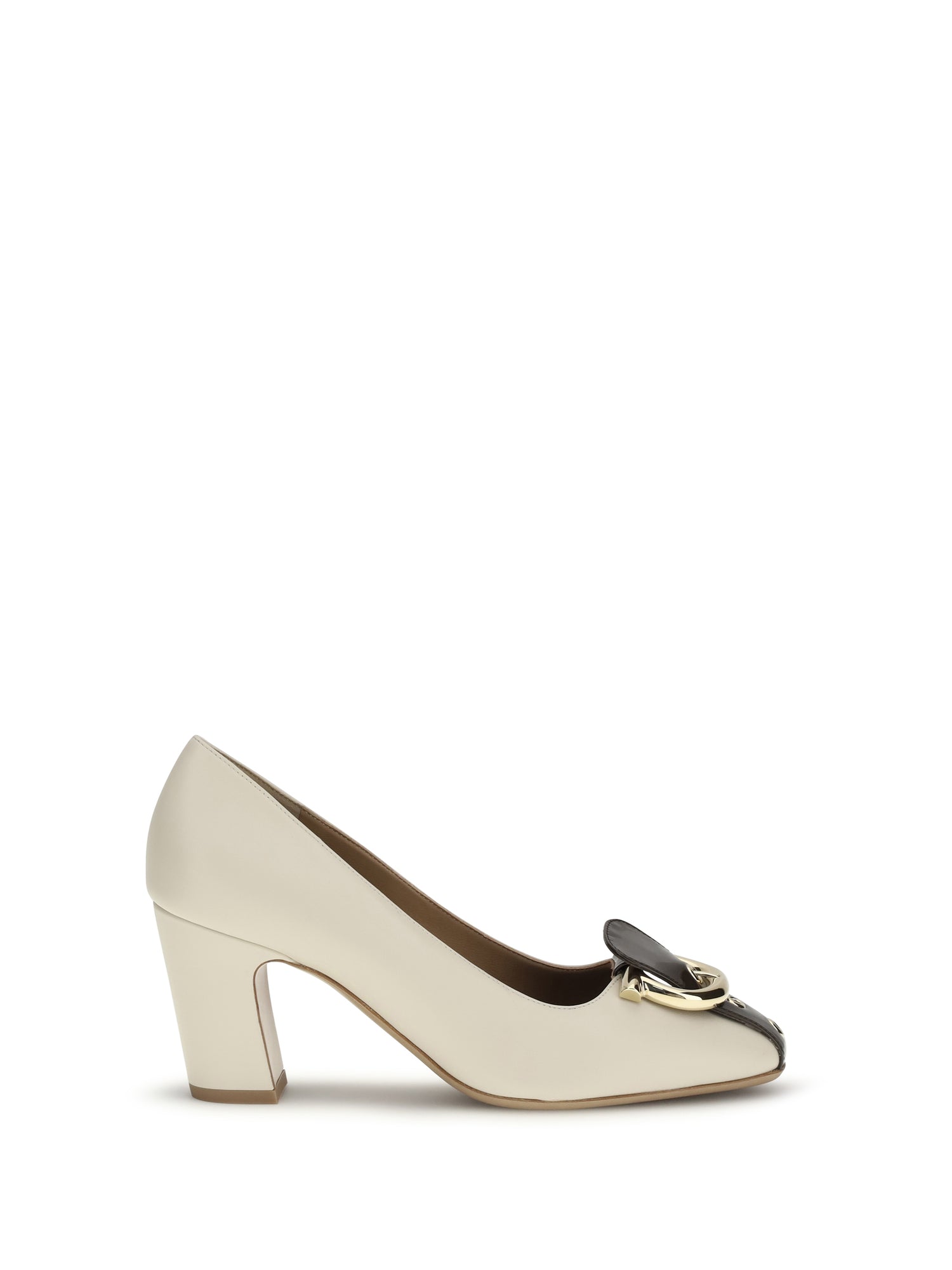 FERRAGAMO 5.5 leather pumps