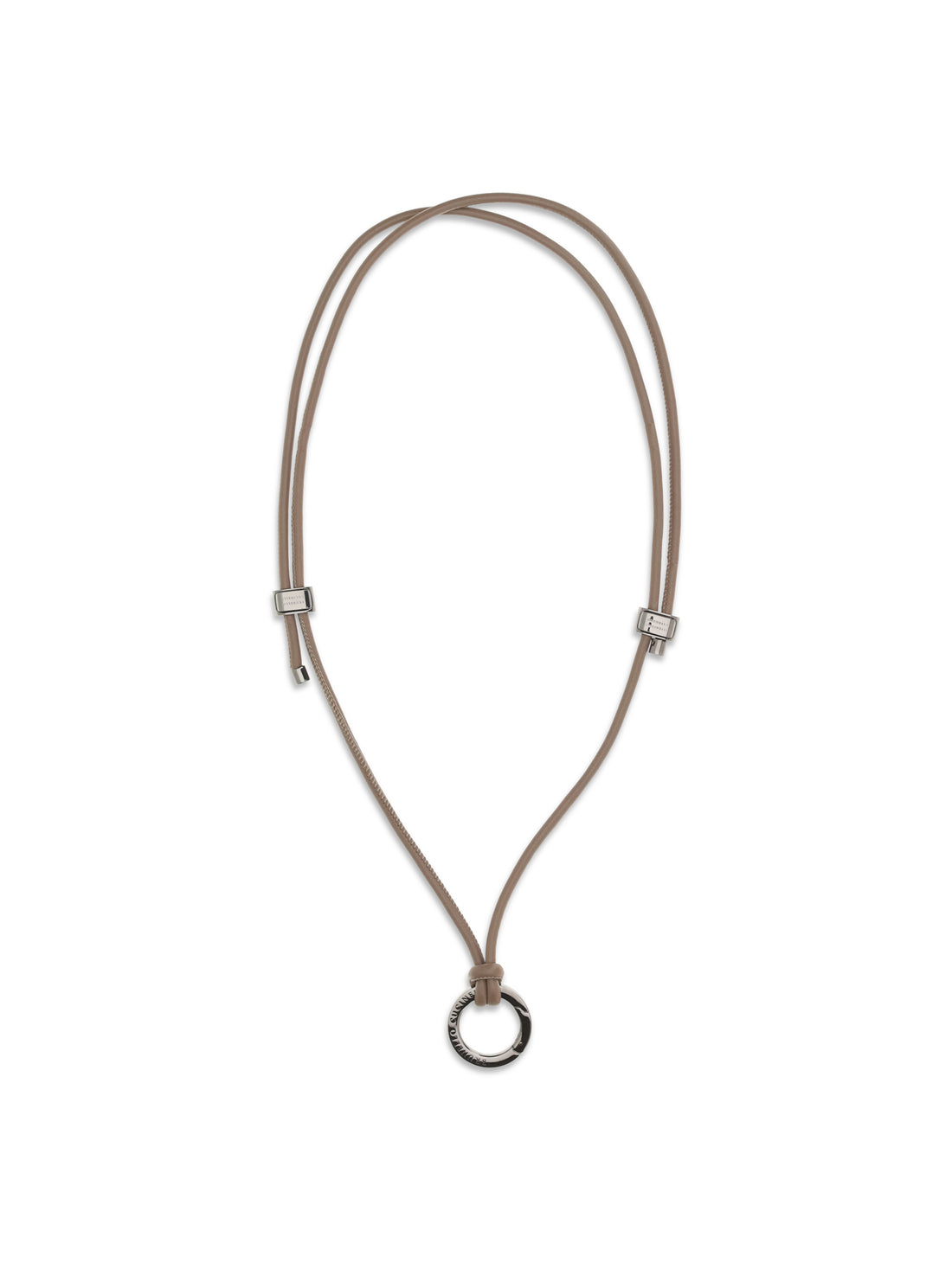 BRUNELLO CUCINELLI OS leather eyeglass cord with charm