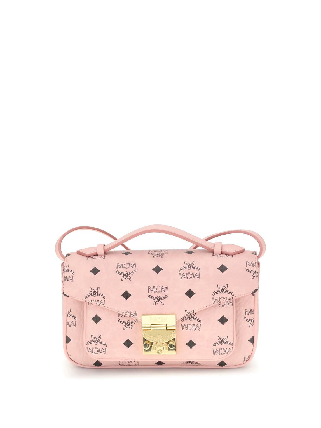MCM OS handbag in printed faux leather
