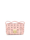 handbag in printed faux leather