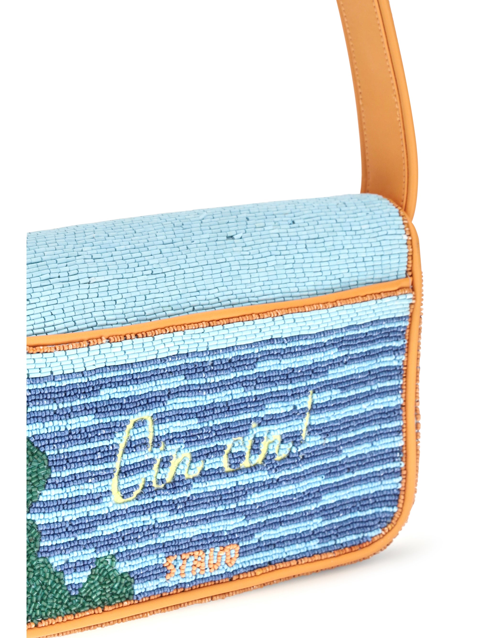 tommy beaded shoulder bag