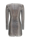jewel-detail wrap dress