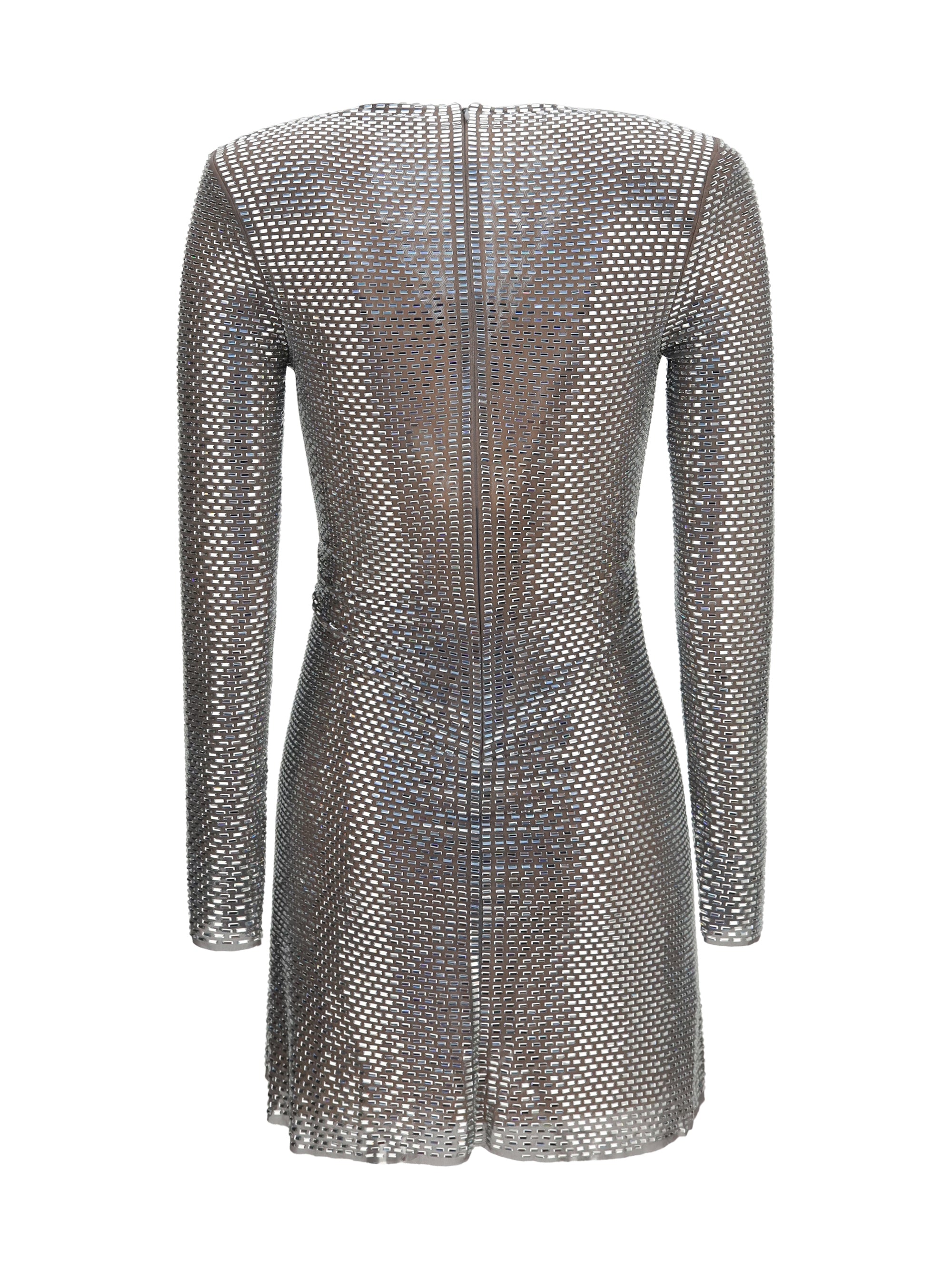 jewel-detail wrap dress