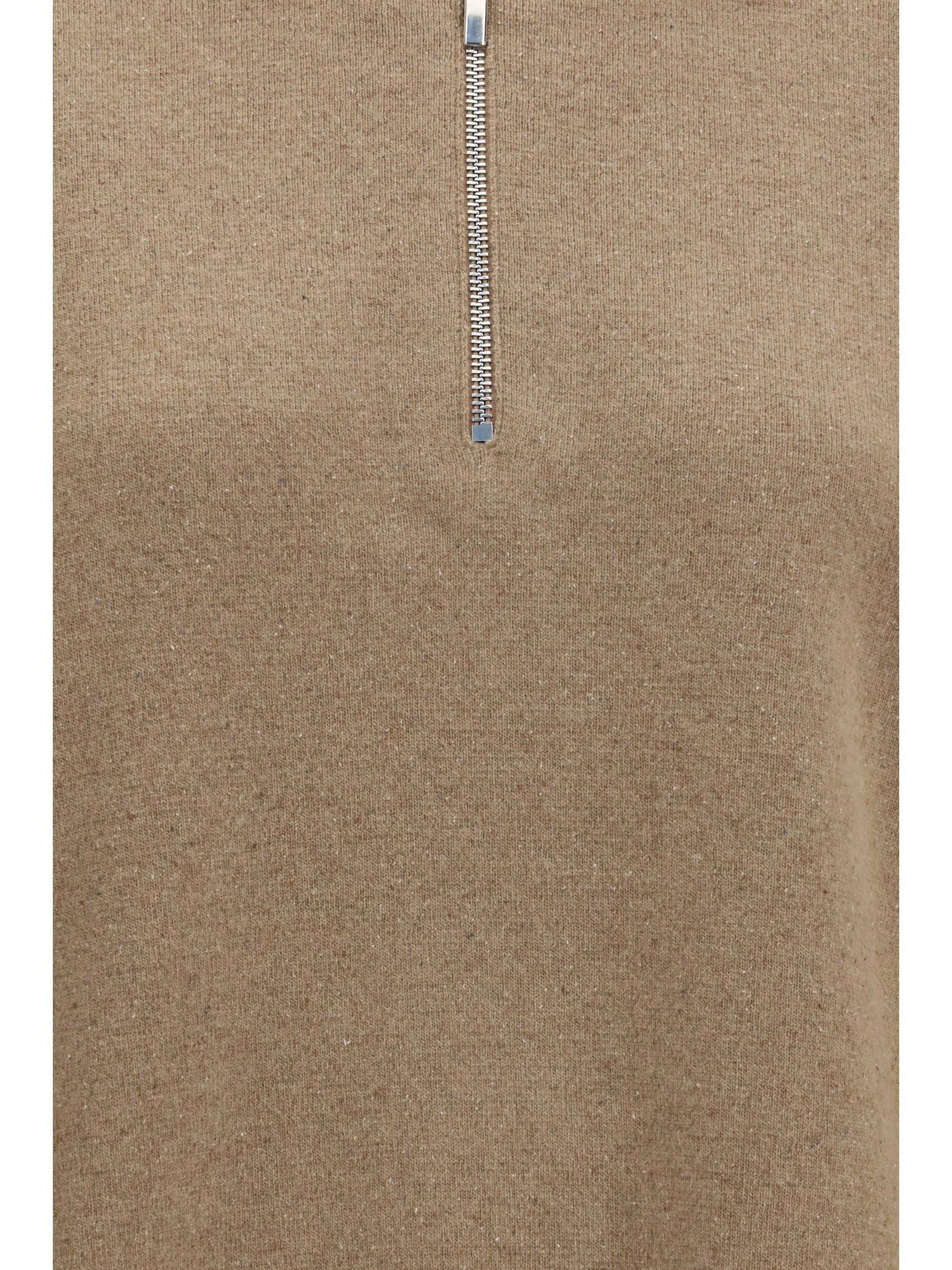 wool and cashmere polo sweater
