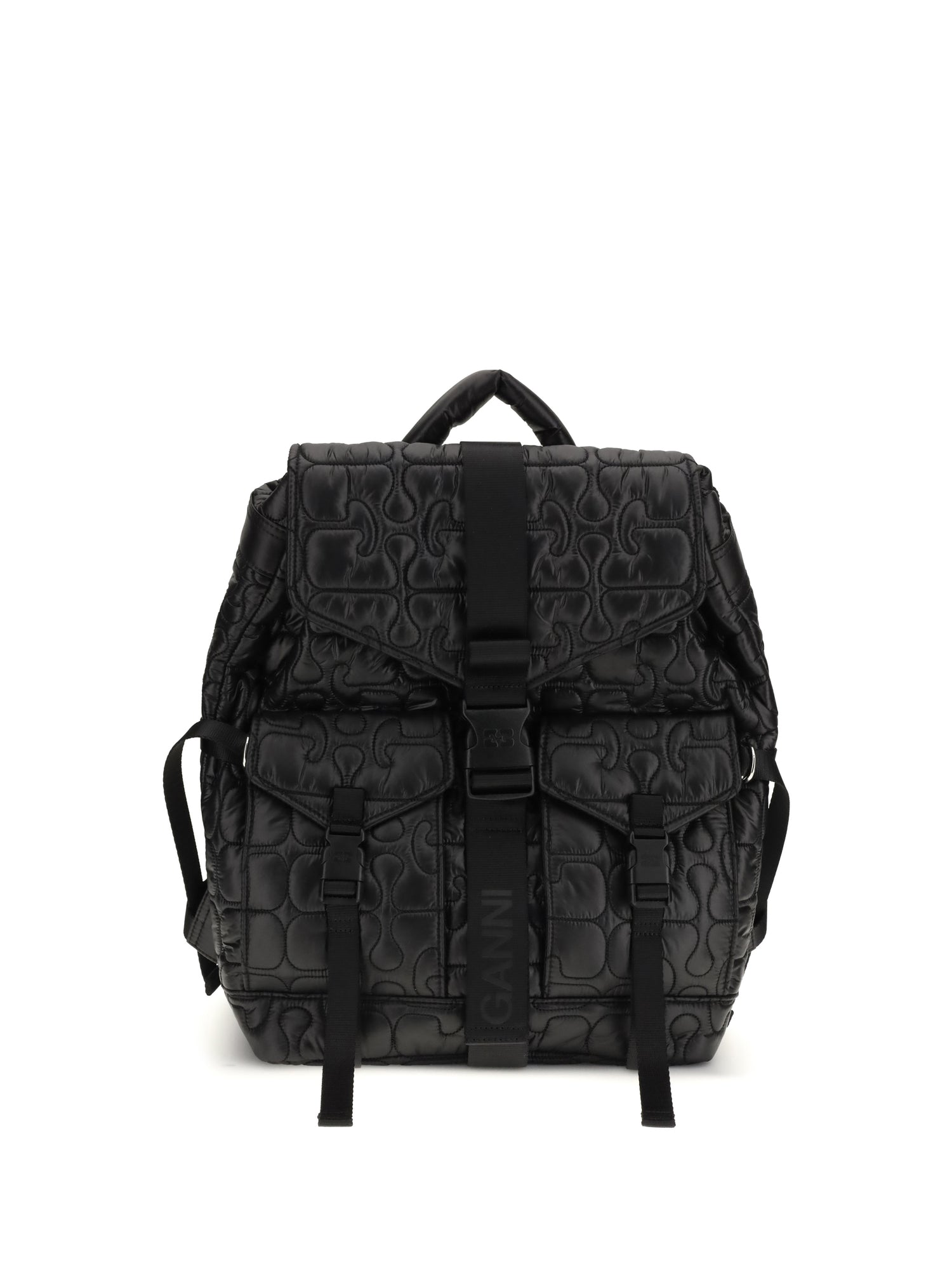 GANNI OS quilted backpack