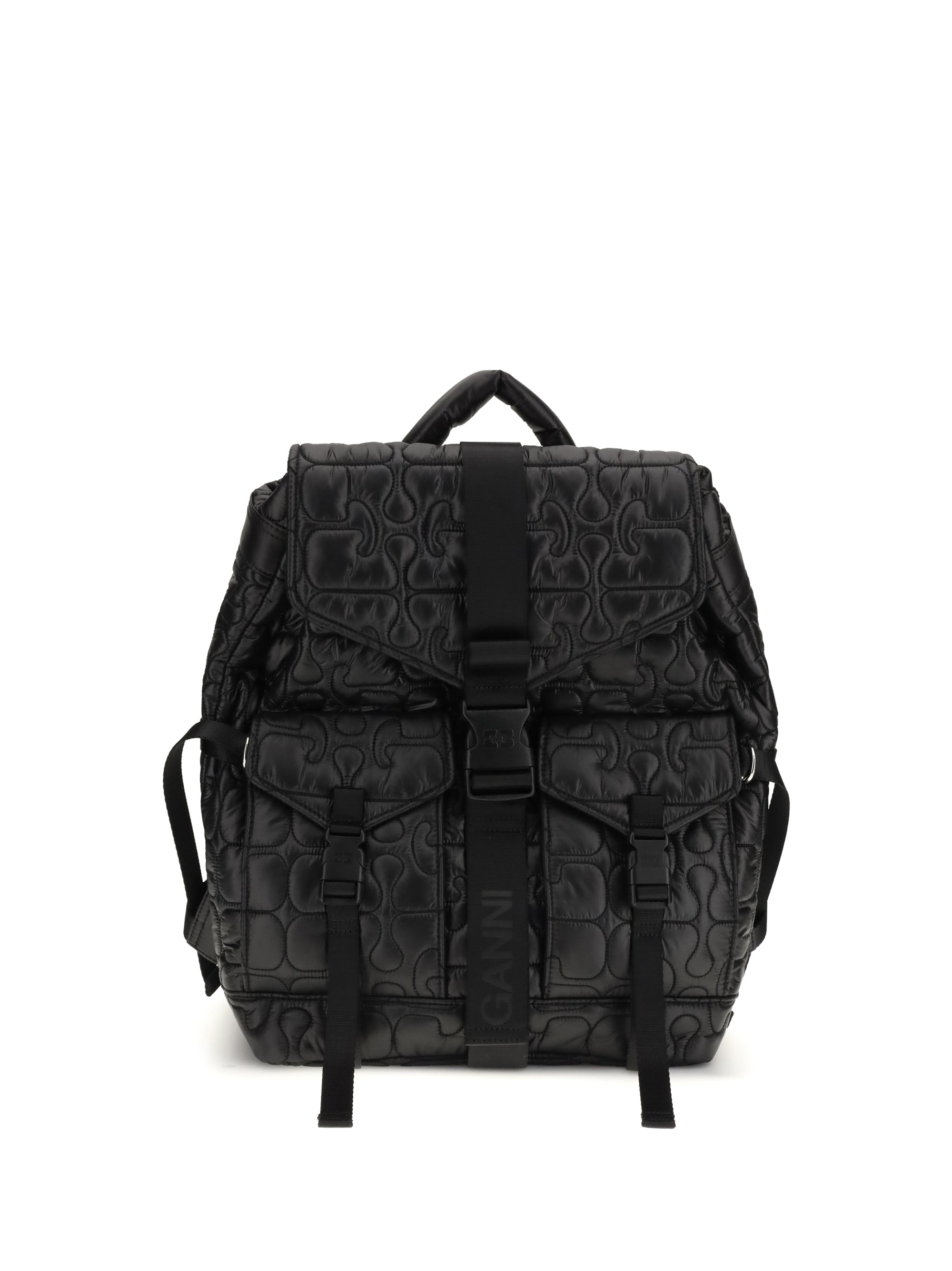 GANNI OS quilted backpack