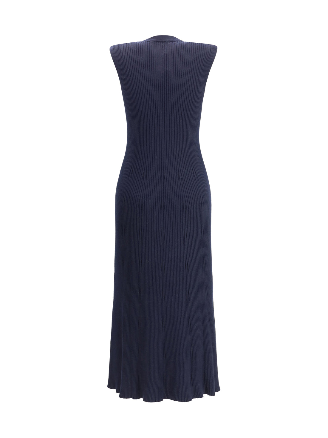 SA SU PHI 40 ribbed cashmere silk sleeveless long dress 