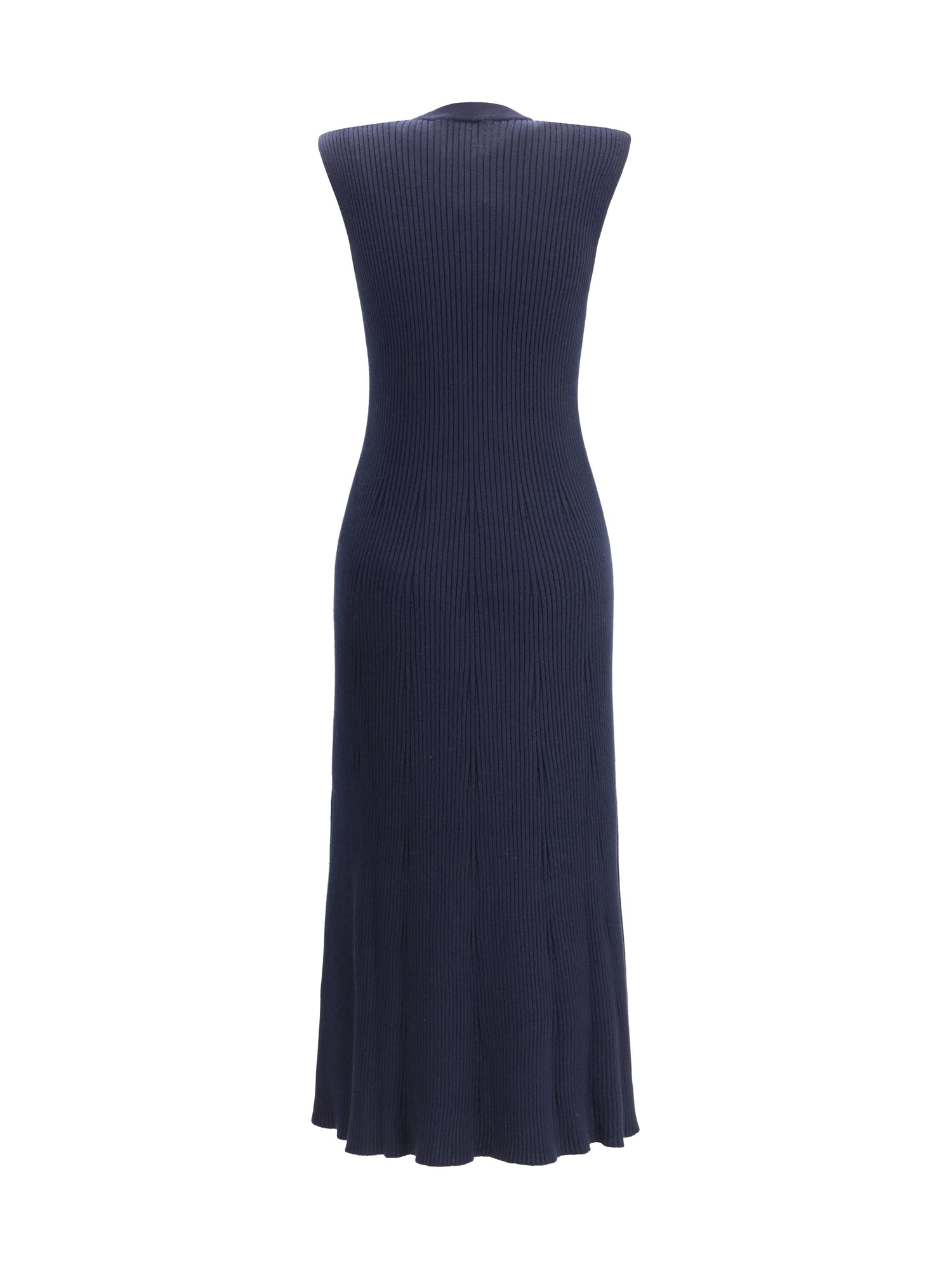 SA SU PHI 40 ribbed cashmere silk sleeveless long dress 