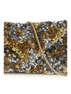 sequined clutch bag