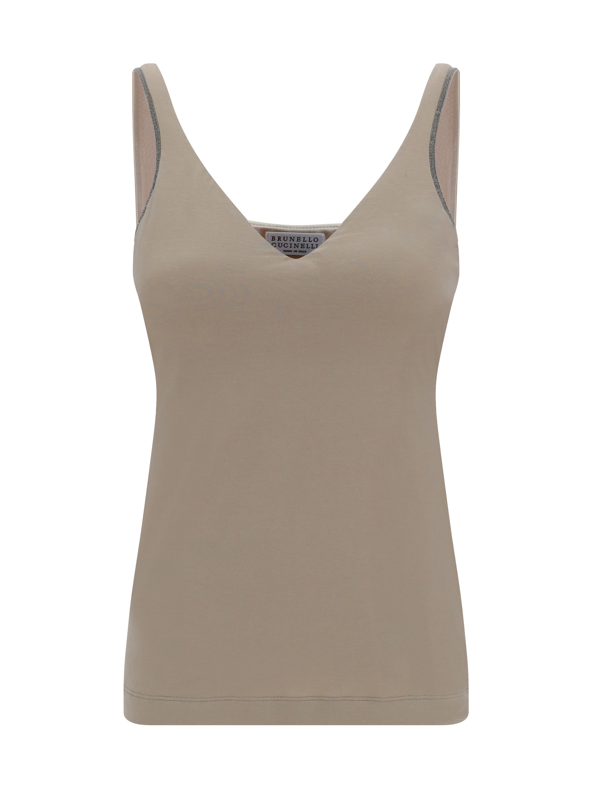 BRUNELLO CUCINELLI M top with embellishments