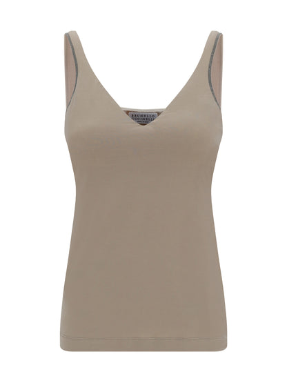 BRUNELLO CUCINELLI M top with embellishments