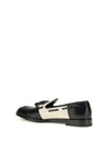 brera damier bicolor leather loafers