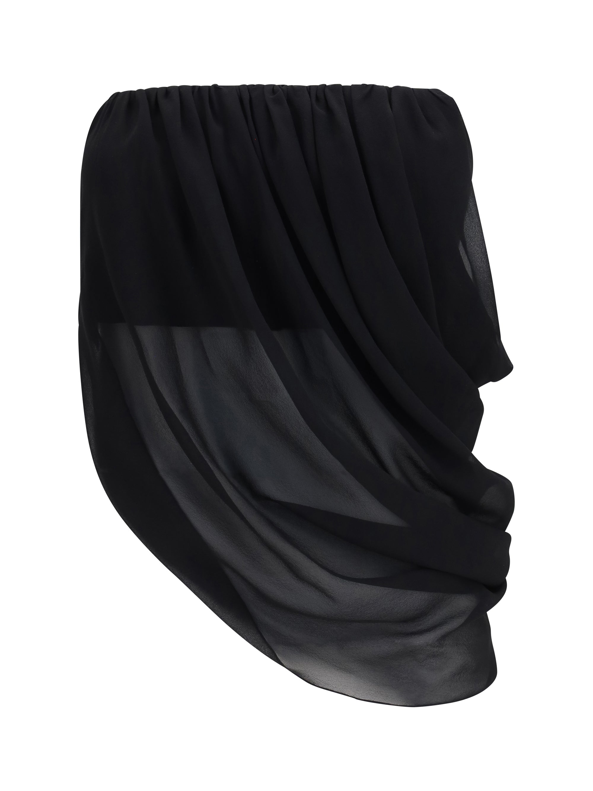 sheer draped top