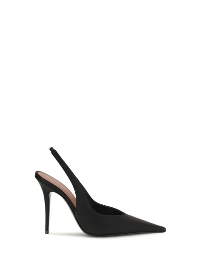 anok satin slingback pumps