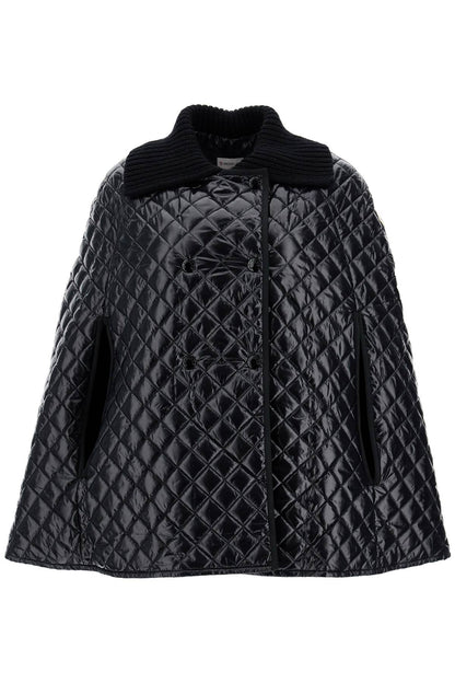 quilted cape with collar