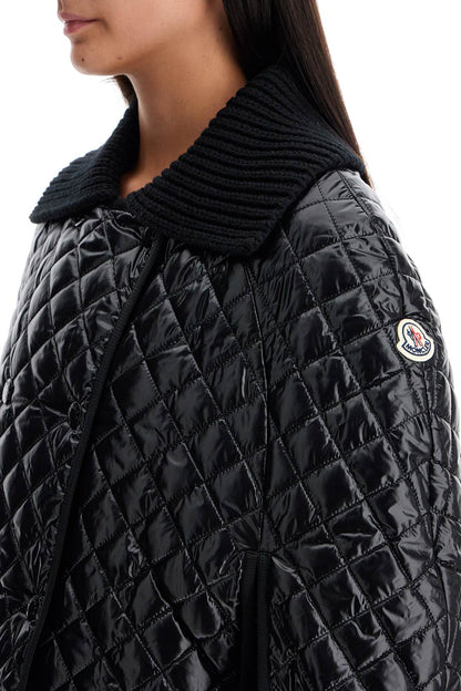 quilted cape with collar