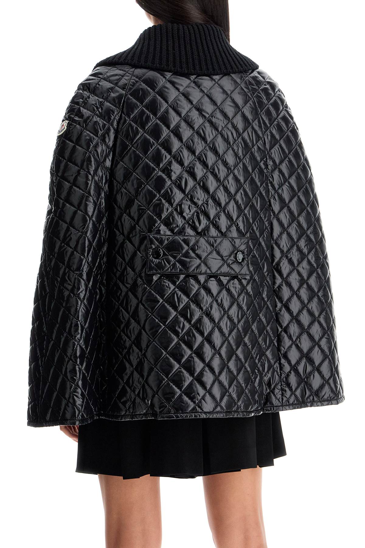 quilted cape with collar