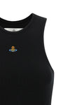 90s ribbed cotton jersey top