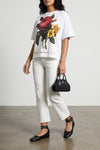 flower box cotton jersey crew neck t-shirt