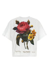 flower box cotton jersey crew neck t-shirt
