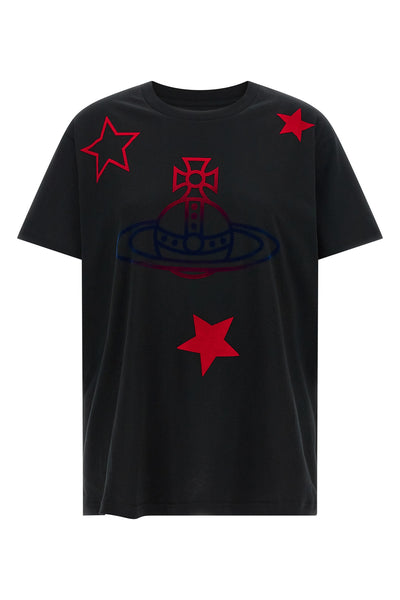 orb and stars classic cotton t-shirt