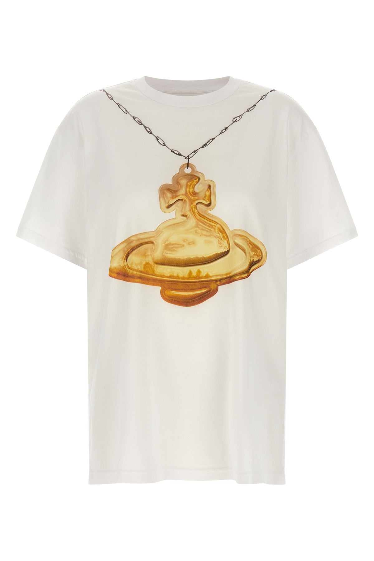 the vivienne westwood gold orb classic pure white cotton t-shirt is distinguis