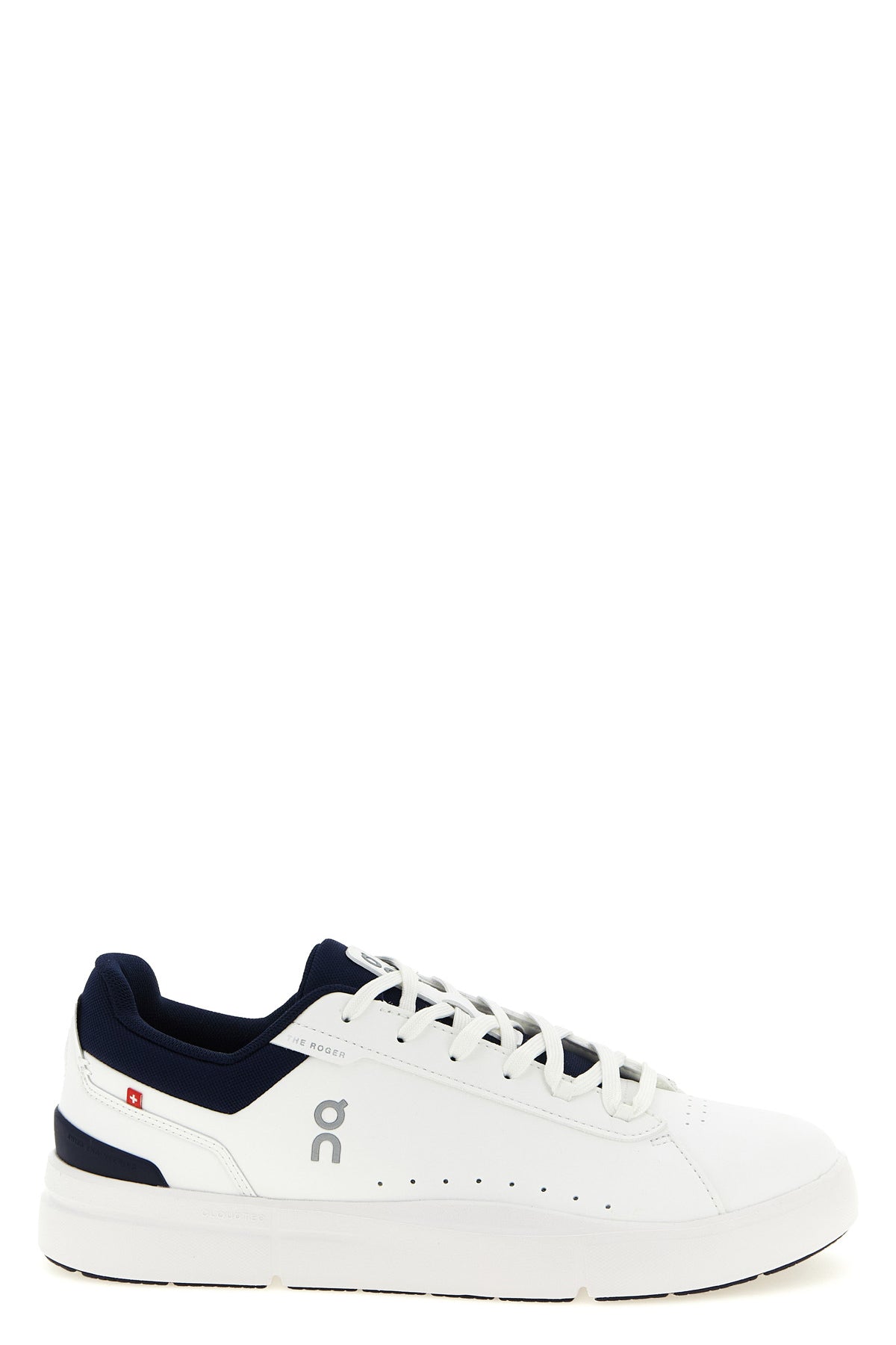 the roger advantage leather-effect fabric sneakers