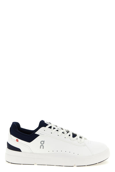 the roger advantage leather-effect fabric sneakers