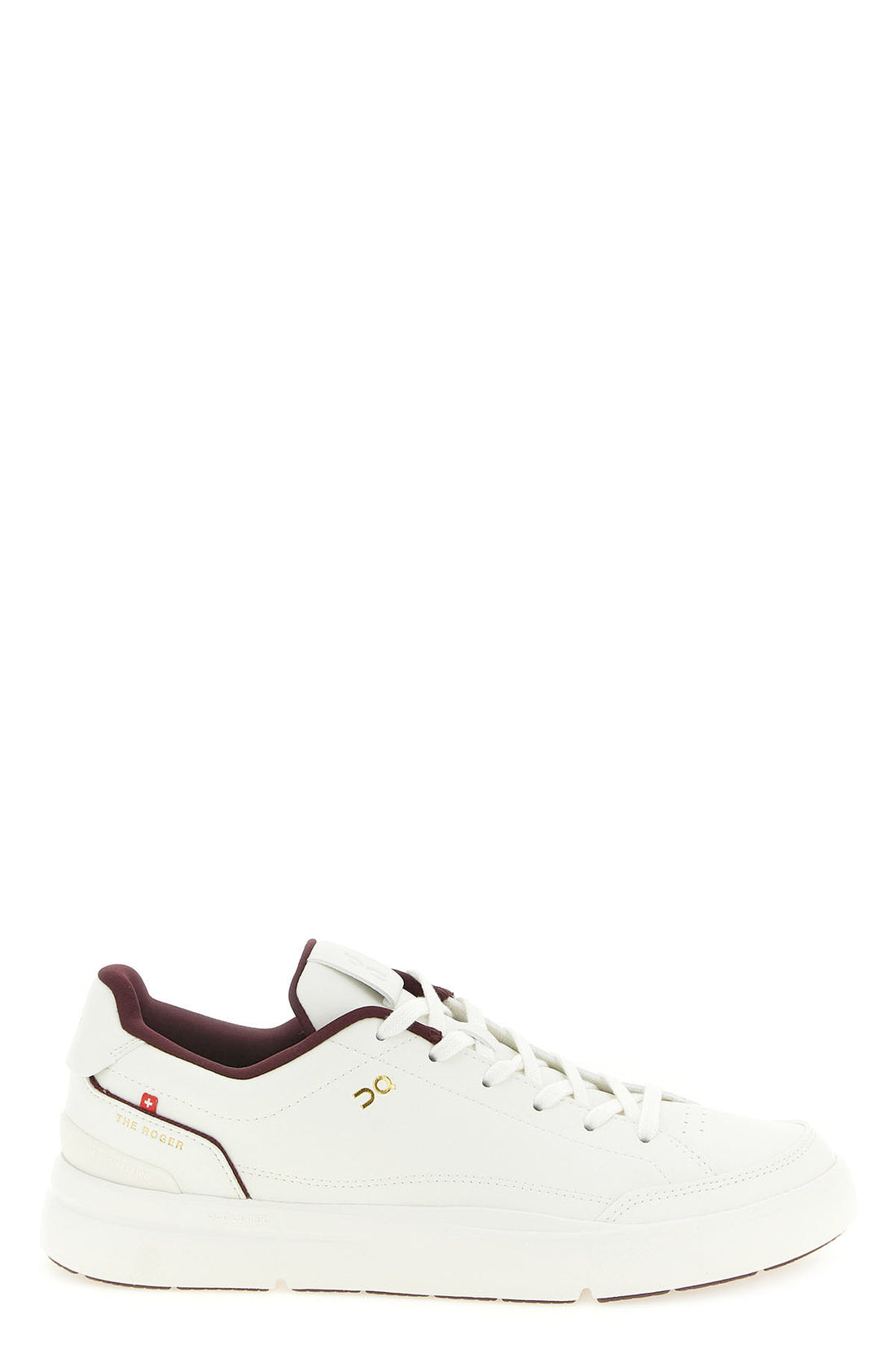 ON 12 the roger centre court leather-effect fabric sneakers