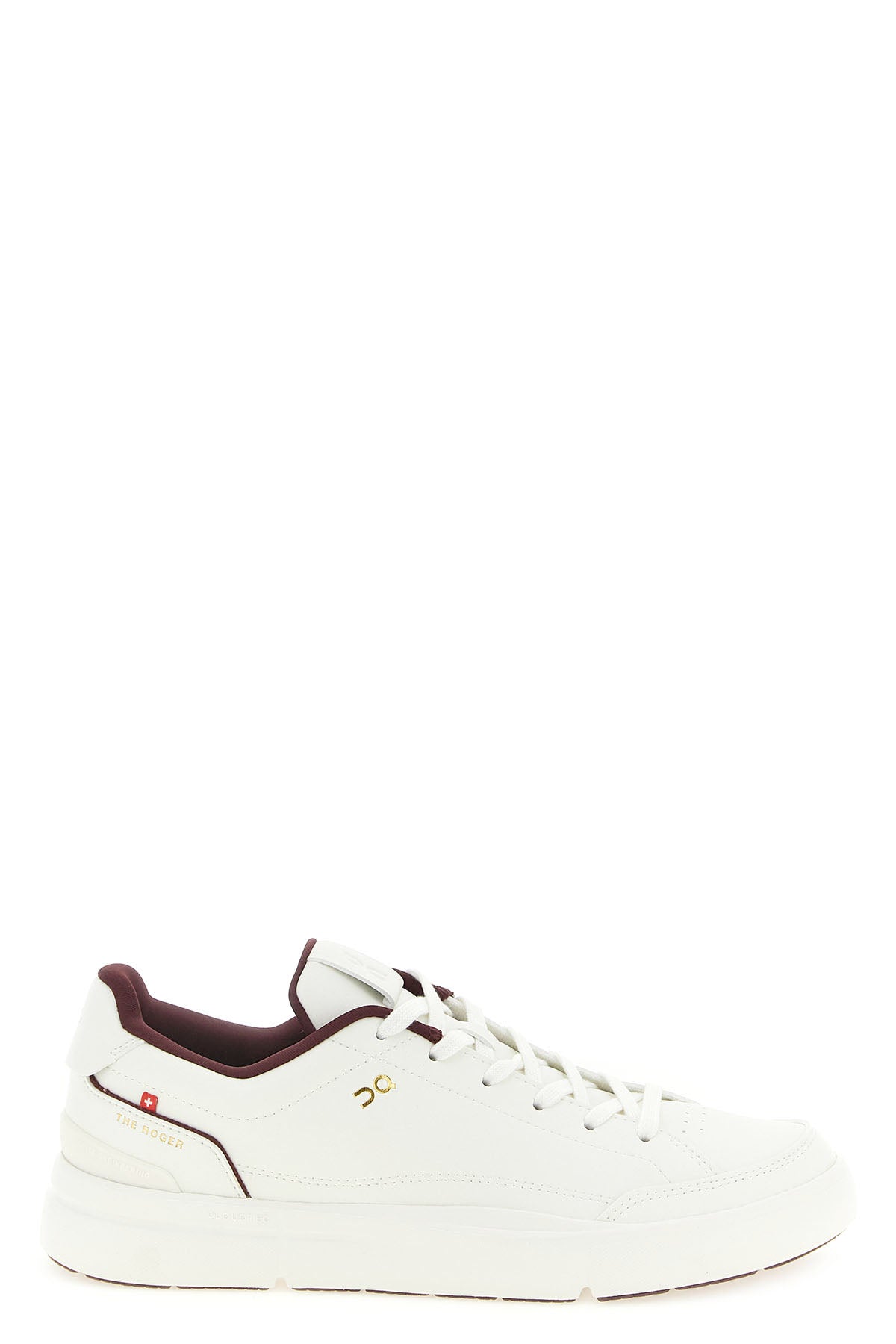 the roger centre court leather-effect fabric sneakers